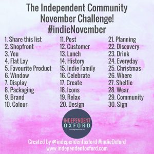 #indieNovember – Independent Oxford