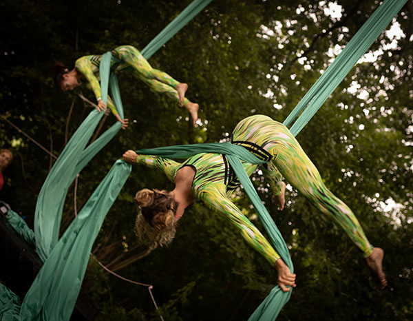 Treehouse Festival aerial silks