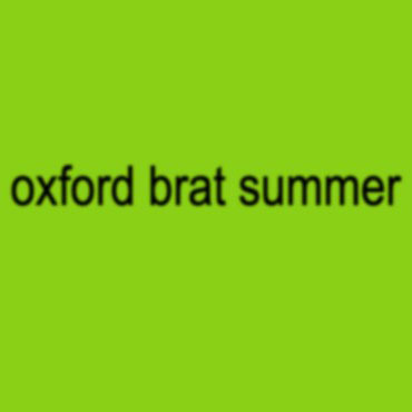 Brat summer oxford
