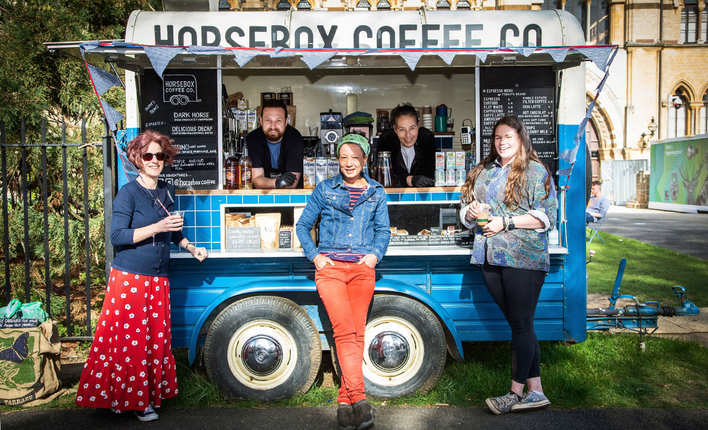 Horsebox Coffee team at Museum of Natural History Oxford